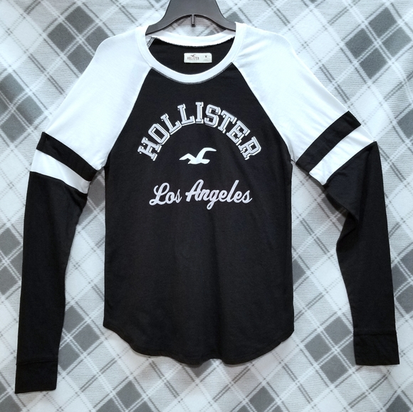 Hollister | Logo Blast Long Sleeve Tee Shirt - Picture 5 of 5